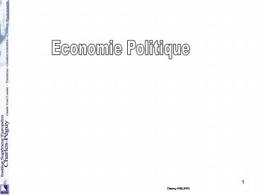Economie Politique