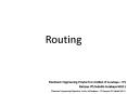 Routing PowerPoint PPT Presentation