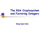 The RSA Cryptosystem