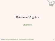 Relational Algebra