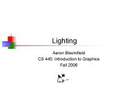 Lighting PowerPoint PPT Presentation