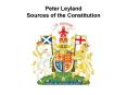 Peter Leyland Sources of the Constitution PowerPoint PPT Presentation