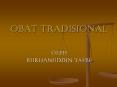 OBAT TRADISIONAL PowerPoint PPT Presentation