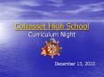 Cohasset High School Curriculum Night PowerPoint PPT Presentation