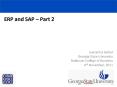 ERP and SAP  PowerPoint PPT Presentation