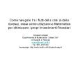Come navigare fra i flutti della crisi (e della ripresa), ossia come utilizzare la Matematica per ottimizzare i propri investimenti finanziari PowerPoint PPT Presentation