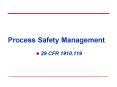 Process Safety Management PowerPoint PPT Presentation