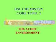 HSC CHEMISTRY CORE TOPIC 2