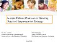 Results Without Rancour or Ranking:    Ontario PowerPoint PPT Presentation