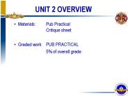 UNIT 2 OVERVIEW