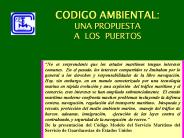CODIGO AMBIENTAL: UNA PROPUESTA A LOS PUERTOS