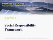 Social Responsibility Framework PowerPoint PPT Presentation