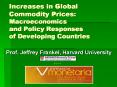 Increases in Global Commodity Prices: Macroeconomics and Policy Responses of Developing Countries PowerPoint PPT Presentation