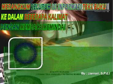 By : zaenuri, S.P.d.I