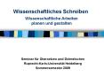 Wissenschaftliches Schreiben PowerPoint PPT Presentation