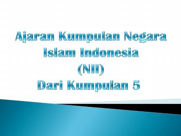 Ajaran Kumpulan Negara