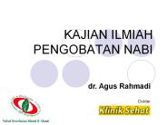 KAJIAN ILMIAH PENGOBATAN NABI