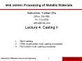 MSE 440/540: Processing of Metallic Materials PowerPoint PPT Presentation