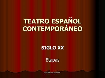 TEATRO ESPA