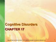 Cognitive Disorders