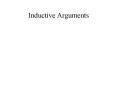 Inductive Arguments PowerPoint PPT Presentation