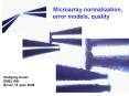 Microarray normalization, error models, quality PowerPoint PPT Presentation