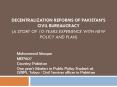 DECENTRALIZATION REFORMS OF PAKISTAN PowerPoint PPT Presentation