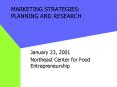 MARKETING STRATEGIES: PLANNING AND RESEARCH PowerPoint PPT Presentation