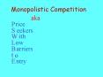Monopolistic Competition PowerPoint PPT Presentation