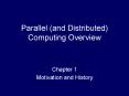 Parallel (and Distributed) Computing Overview PowerPoint PPT Presentation