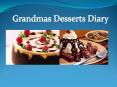 Grandmas Desserts Diary PowerPoint PPT Presentation