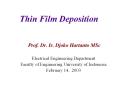 Thin Film Deposition PowerPoint PPT Presentation