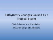 Bathymetry Changes Caused by a Tropical Storm