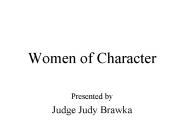 Women of Character