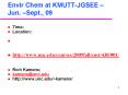 Envir Chem at KMUTT-JGSEE  PowerPoint PPT Presentation