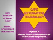 CAPE INFORMATION TECHNOLOGY