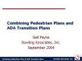 Combining Pedestrian Plans and ADA Transition Plans PowerPoint PPT Presentation