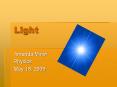 Light PowerPoint PPT Presentation