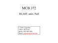 MCB 372 PowerPoint PPT Presentation