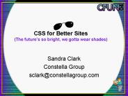 CSS for Better Sites (The future