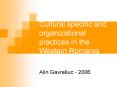 Cultural specific and organizational practices in the Western Romania PowerPoint PPT Presentation