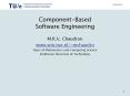 Component-Based Software Engineering PowerPoint PPT Presentation