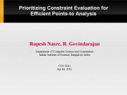 Prioritizing Constraint Evaluation for Efficient Points-to Analysis