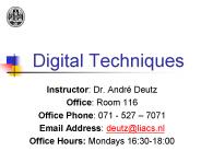 Digital Techniques