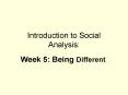 Introduction to Social Analysis: PowerPoint PPT Presentation