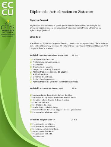 Diplomado Actualizaci