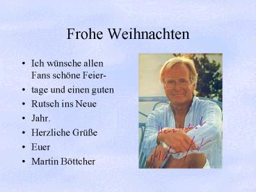 Frohe Weihnachten