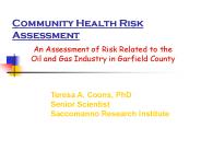 Community Health Risk Assessment