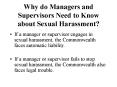 Why do Managers and Supervisors Need to Know about Sexual Harassment? PowerPoint PPT Presentation