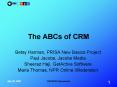 The ABCs of CRM PowerPoint PPT Presentation